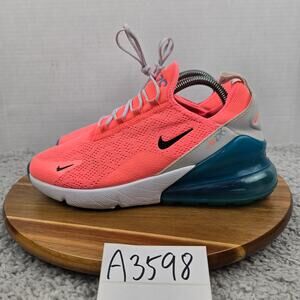 Nike Womens 8.5 Air Max 270 Lava Glow Pink Casual Athletic Sneaker CI5856-600